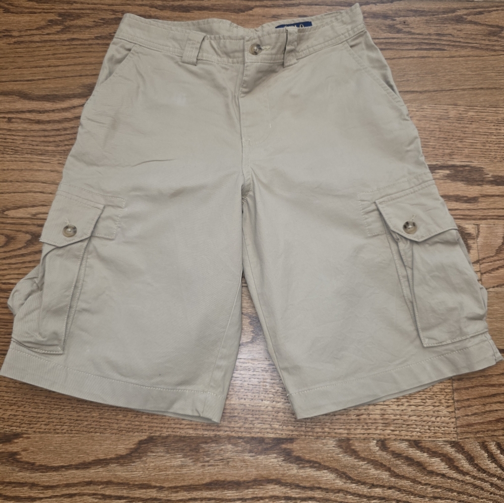 Boys Polo by Ralph Lauren Khaki Cargo Shorts SIZE 14